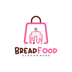 Bread Shop logo vector template, Creative Shop Bread logo design concepts