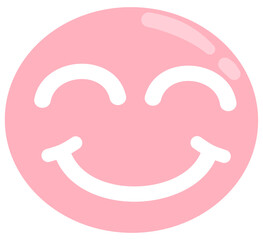 pink smiley face icon