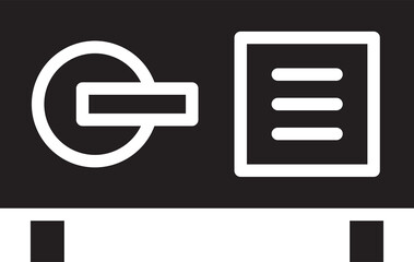 Safe Glyph Icon Illustration