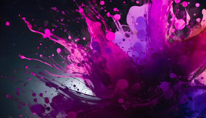 ink splash background. Generative AI.