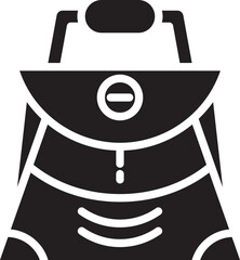 Fashion Bag Glyph Icon