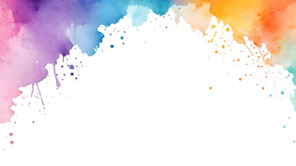 Obraz premium Watercolor template frame design for greeting card. Invitation card template suitable for wedding, greeting, banner, cover. invitation card template design.