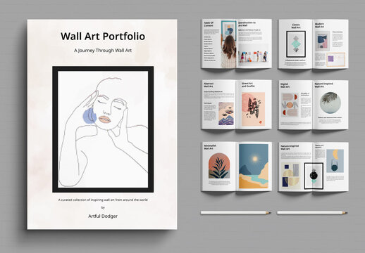 Wall Art Portfolio Template