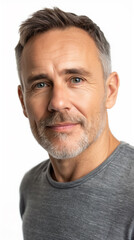 Fototapeta premium Portrait of a handsome caucasian man in his 50s 