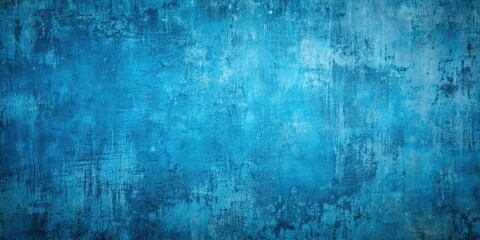 Obraz premium Grunge blue background with distressed texture, grunge, blue, background, distressed, texture, dark, moody, vintage, abstract