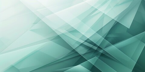 Obraz premium Abstract green and whith shape Background. Triangle 3d illustration polygonal
