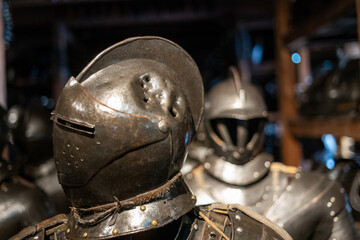 medieval knight helmet