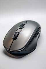 Graphic design concept of a computer mouse on an isolated background.