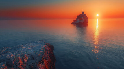 Fototapeta premium sunset by the sea