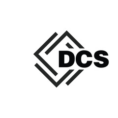 DCS letter logo design on white background. DCS logo. DCS creative initials letter Monogram logo icon concept. DCS letter design