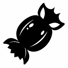 halloween candy black vector silhouette