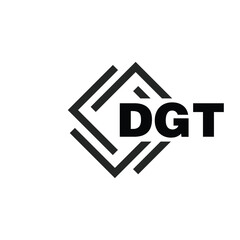 DGT letter logo design on white background. DGT logo. DGT creative initials letter Monogram logo icon concept. DGT letter design