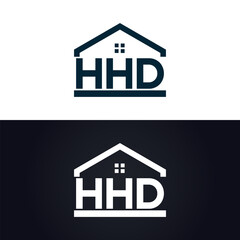 HHD logo. H H D design. White HHD letter. HHD, H H D letter logo design. H H D letter logo design in GOLD, GOLDEN LOGO, THREE, style. letter logo set in one artboard. H H D letter logo vector design.