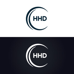 HHD logo. H H D design. White HHD letter. HHD, H H D letter logo design. H H D letter logo design in GOLD, GOLDEN LOGO, THREE, style. letter logo set in one artboard. H H D letter logo vector design.