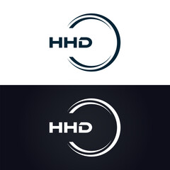HHD logo. H H D design. White HHD letter. HHD, H H D letter logo design. H H D letter logo design in GOLD, GOLDEN LOGO, THREE, style. letter logo set in one artboard. H H D letter logo vector design.