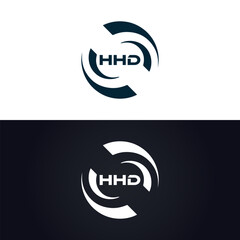 HHD logo. H H D design. White HHD letter. HHD, H H D letter logo design. H H D letter logo design in GOLD, GOLDEN LOGO, THREE, style. letter logo set in one artboard. H H D letter logo vector design.