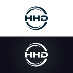 HHD logo. H H D design. White HHD letter. HHD, H H D letter logo design. H H D letter logo design in GOLD, GOLDEN LOGO, THREE, style. letter logo set in one artboard. H H D letter logo vector design.