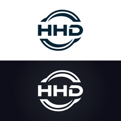 HHD logo. H H D design. White HHD letter. HHD, H H D letter logo design. H H D letter logo design in GOLD, GOLDEN LOGO, THREE, style. letter logo set in one artboard. H H D letter logo vector design.