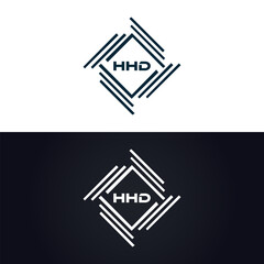 HHD logo. H H D design. White HHD letter. HHD, H H D letter logo design. H H D letter logo design in GOLD, GOLDEN LOGO, THREE, style. letter logo set in one artboard. H H D letter logo vector design.