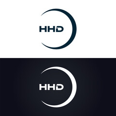 HHD logo. H H D design. White HHD letter. HHD, H H D letter logo design. H H D letter logo design in GOLD, GOLDEN LOGO, THREE, style. letter logo set in one artboard. H H D letter logo vector design.