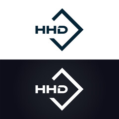 HHD logo. H H D design. White HHD letter. HHD, H H D letter logo design. H H D letter logo design in GOLD, GOLDEN LOGO, THREE, style. letter logo set in one artboard. H H D letter logo vector design.