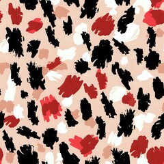 Fashionable Stylized Leopard Spot Background