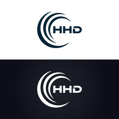 HHD logo. H H D design. White HHD letter. HHD, H H D letter logo design. H H D letter logo design in GOLD, GOLDEN LOGO, THREE, style. letter logo set in one artboard. H H D letter logo vector design.