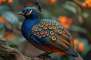 Obraz premium A dynamic highly, cobalt backdrop with a solid peacock blue color