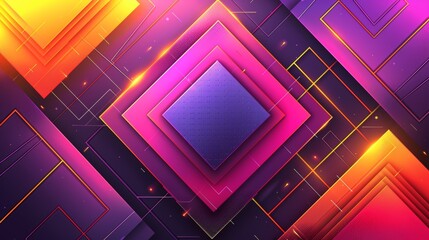 abstract technology design featuring geometric shapes with realistic graphic shapes decoration in isolated elegant background, businsess background presentation