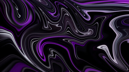 4K Abstract Incredible Inkscape Alcohol Ink Effect: Elegant Abstract Pattern Background in Midnight Blue and Posh Royal Purple.