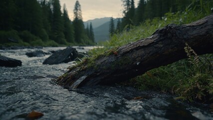 A strong force shattered the beauty of nature.
