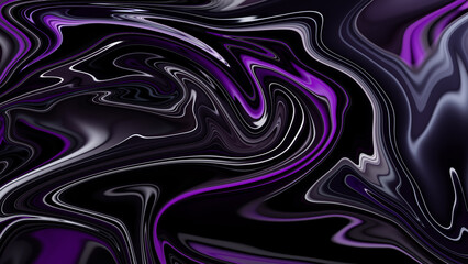 Obraz premium 4K Abstract Incredible Inkscape Alcohol Ink Effect: Elegant Abstract Pattern Background in Midnight Blue and Posh Royal Purple.