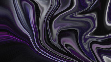 4K Abstract Incredible Inkscape Alcohol Ink Effect: Elegant Abstract Pattern Background in Midnight Blue and Posh Royal Purple.