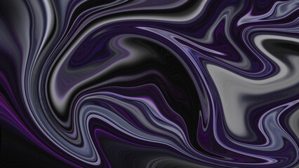4K Abstract Incredible Inkscape Alcohol Ink Effect: Elegant Abstract Pattern Background in Midnight Blue and Posh Royal Purple.