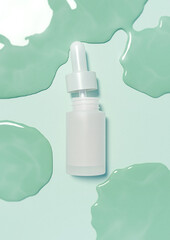 A cosmetics mock-up image. Serum product mock up image.
