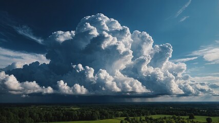 Clouds in the sky photo, beautiful landscape, blue skyscape, nature, heaven.