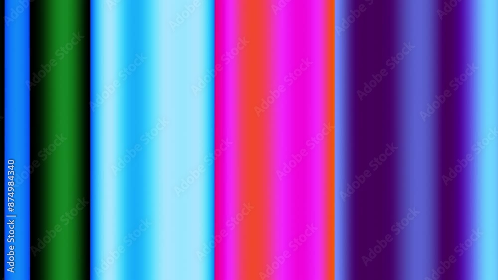 Leinwandbilder looping video colorful vertical lines rotate. abstract 3d render 4k