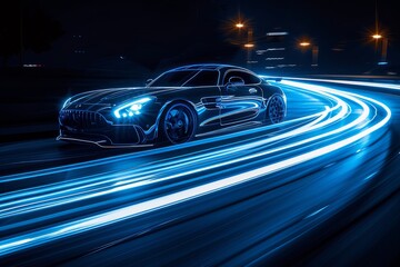 Fast Car on a Curved Road