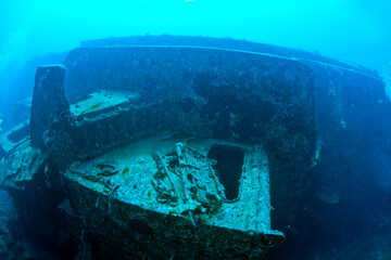 shipwreck in the sea