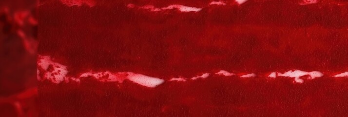 Fototapeta premium Red liquid with white foam floating on the surface