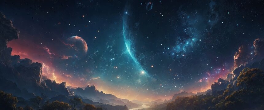 Celestial tranquility invites immersion in beauty wallpaper.