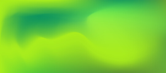 Green blurred gradient background design. minimalist background bright wallpaper with colorful gradient shapes