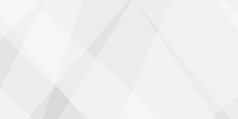 Fototapeta premium Abstract background with white and gray and geometric style with simple lines and corners with triangles shape design. Banner web template abstract white square shape with futuristic shape design