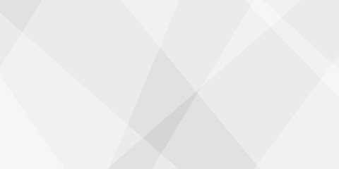 Obraz premium Abstract background with white and gray and geometric style with simple lines and corners with triangles shape design. Banner web template abstract white square shape with futuristic shape design