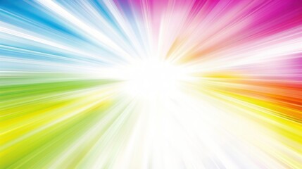 Obraz premium Abstract Rainbow Burst