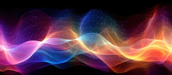 Obraz premium Abstract Colorful Waves of Light