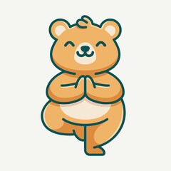 yoga bear logo 