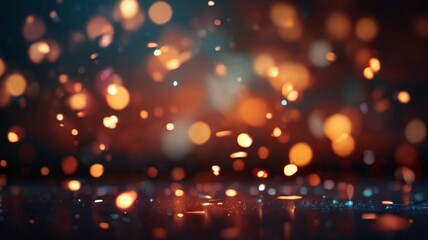 Abstract Background with Bokeh Lights. Abstract Modern Particle Wallpaper.