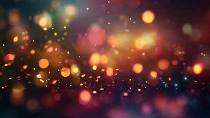 Obraz premium Abstract Background with Bokeh Lights. Abstract Modern Particle Wallpaper.