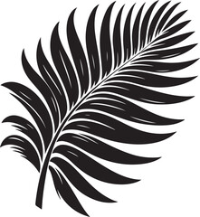 Fototapeta premium rawan leaf Image, Stock Silhouette, vector black color silhouette